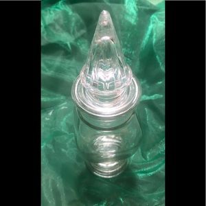 Apothecary jar bar container storage glass decor